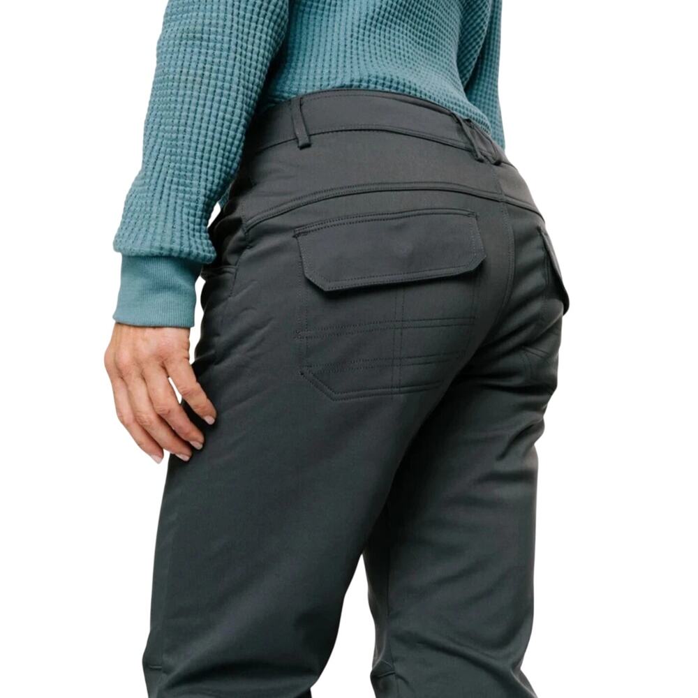 Ketchi Womens Sitka Gray Fleece Lined Ski Snow Hiking Pants Size 6 Regular